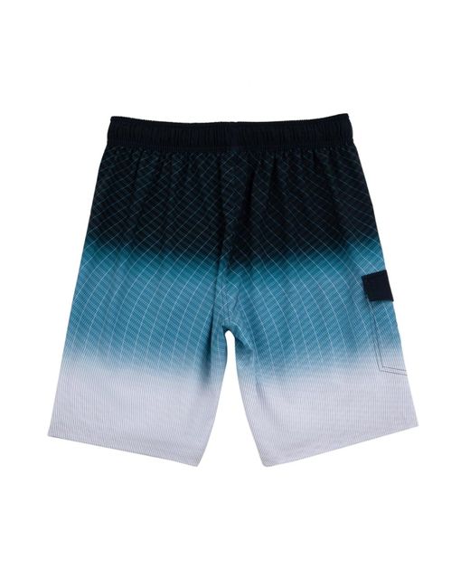Rokka&Rolla Blue 9" No Liner Board Shorts Elastic Waist Quick Dry Swim Trunks for men