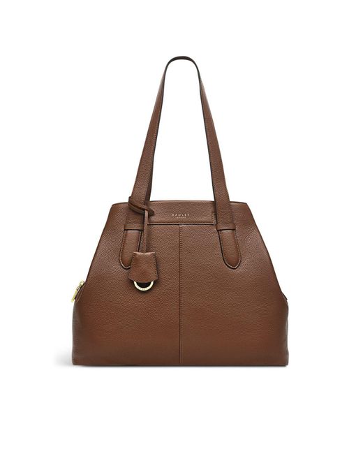 Radley Piccardy Hill Medium Zip Top Shoulder Bag in Brown Lyst