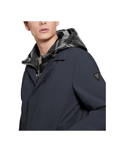 Guess raincoat with hood discount