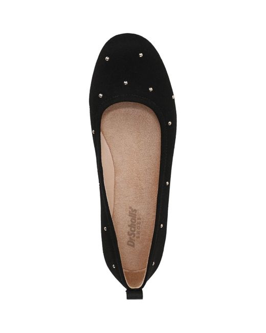 Dr. Scholls Black Timeless Square Toe Ballerina Flats