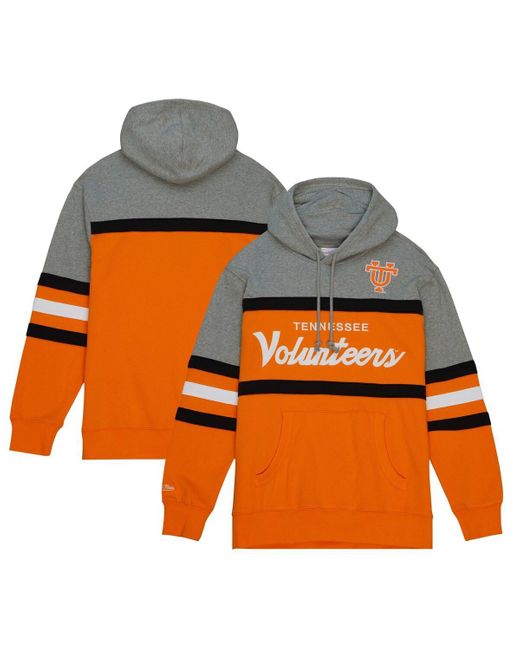 Mitchell & Ness Orange Tennessee Volunteers Head Coach Pullover Hoodie for men