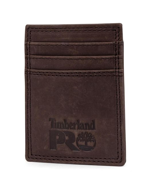 Timberland Brown Pro Pullman Front Pocket Wallet for men