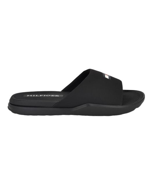 Tommy Hilfiger Black Marmo Sandals 11 D for men
