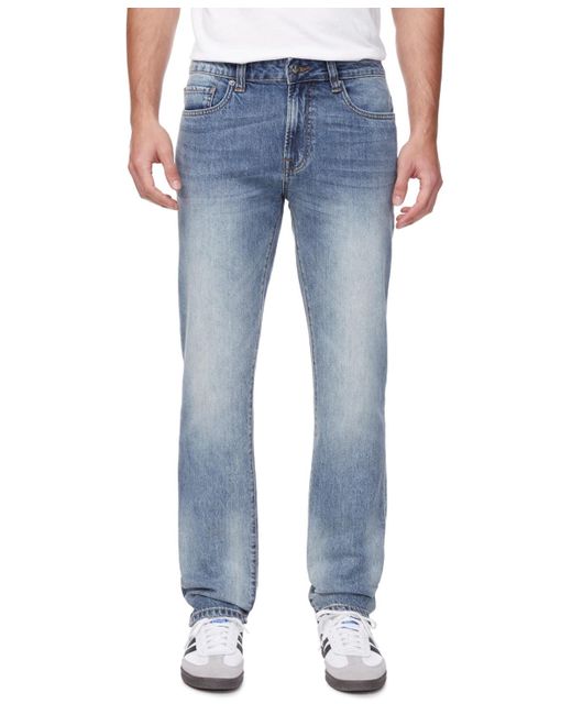 Buffalo David Bitton Blue Buffalo Straight Six Sanded And Contrasted Jeans for men