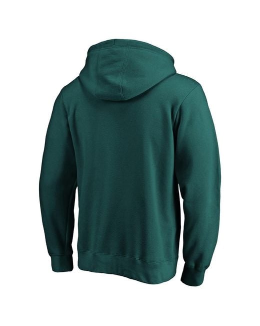 Fanatics Green Midnight Philadelphia Eagles Big Tall Fleece Hoodie for men