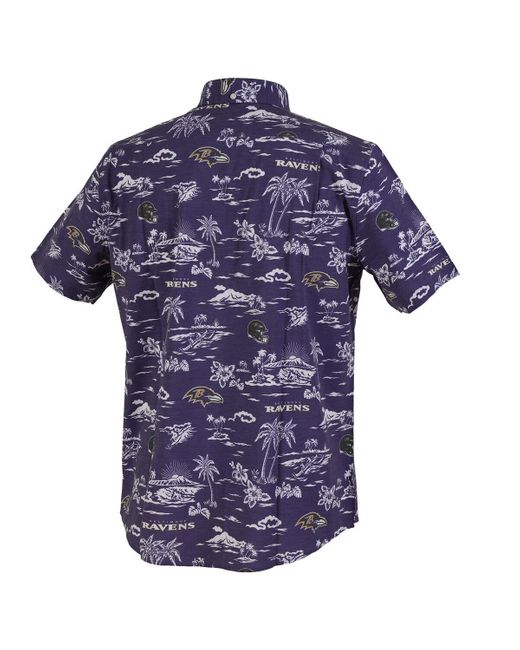 Reyn Spooner Blue Baltimore Ravens Kekai Performance Button-down Shirt for men