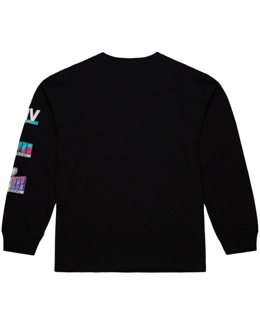 Mitchell & Ness Black Kansas City Chiefs Training Camp Vintage Logos Long Sleeve T-shirt for men
