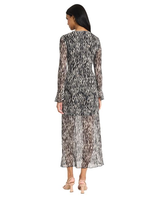 Donna Morgan Multicolor Long-sleeve A-line Dress