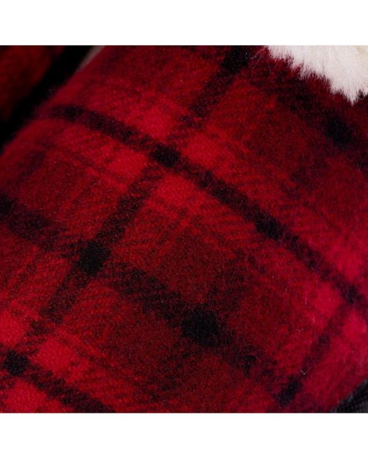 Minnetonka Red Carefree Scuff Slippers