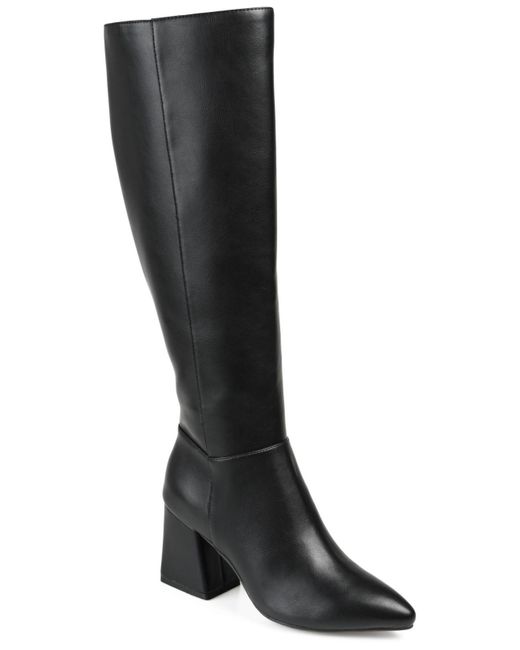 Journee Collection Landree Extra Wide Calf Tall Boots in Black - Lyst