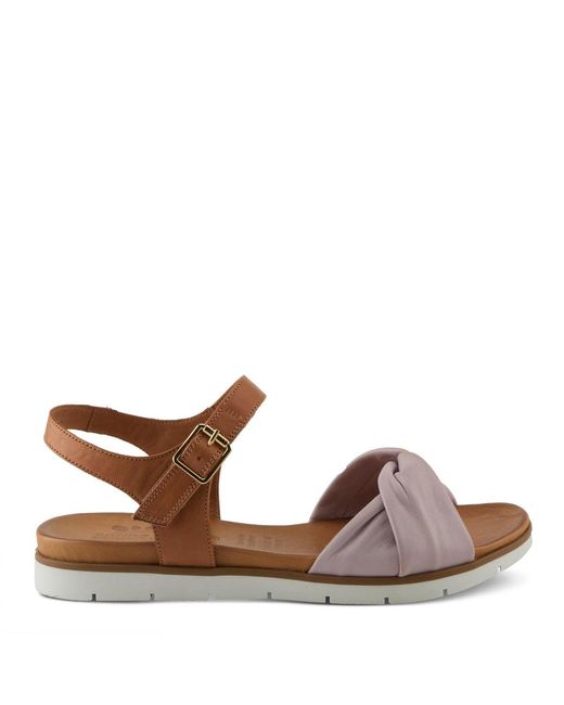 Spring Step Brown Nihira Flat Sandal