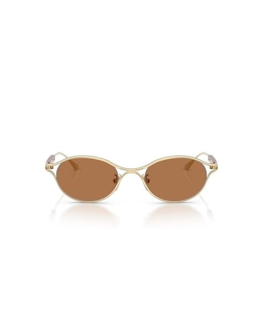 Tory Burch White Oval Sunglasses