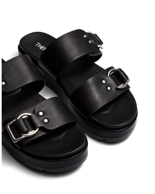 Therapy Australia Black Open Round Toe Sandal