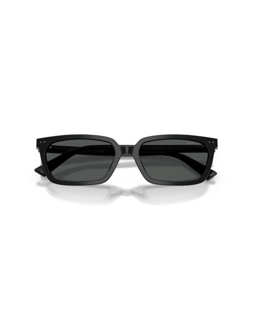 Jimmy Choo Black Rectangle Sunglasses