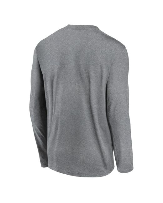 Nike Gray Ucla Bruins Primary Stack Legend Performance Long Sleeve T-shirt for men