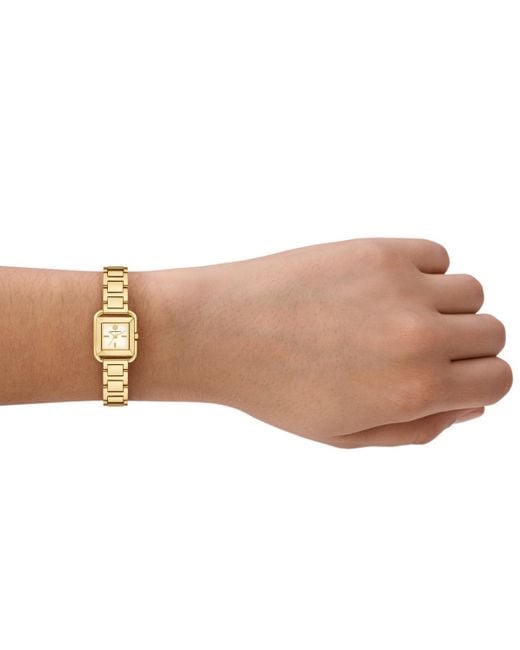 Tory Burch Metallic The Kira Square Small Gift Set Quartz Three-hand Stainless Steel