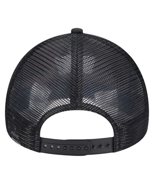 KTZ Black/red Portland Trail Blazers Tip Off A-frame Trucker 9forty Adjustable Hat for men