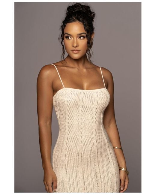 JLUXLABEL Gray Cabana Views Crochet Dress