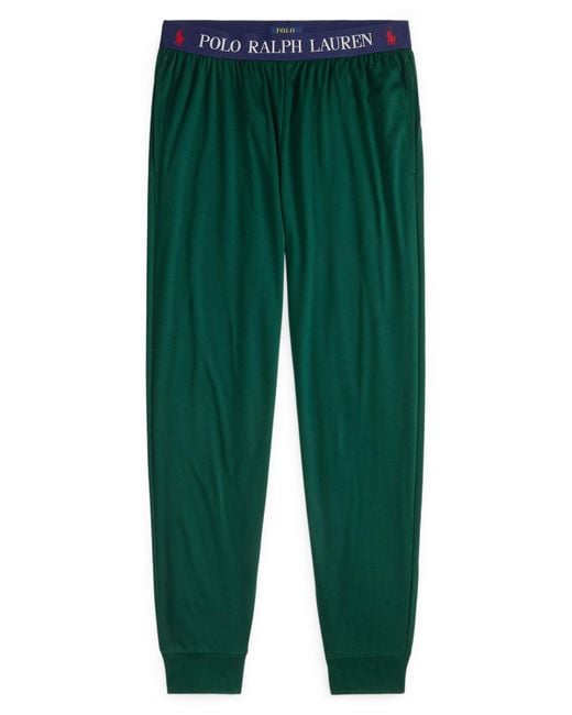 Polo Ralph Lauren Green Elastic Waist Pajama jogger Pants for men