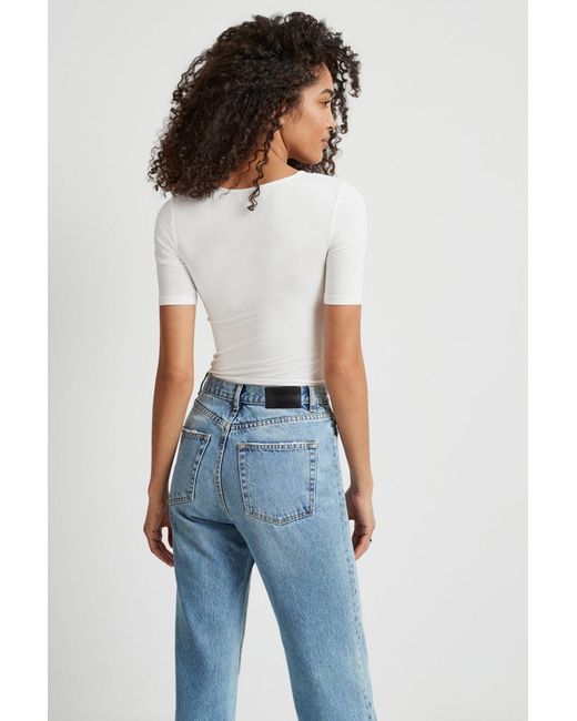 MARCELLA Blue Bowen Top