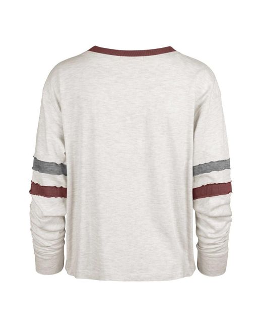 '47 White Distressed Alabama Crimson Tide All Class Lena Long Sleeve T-shirt