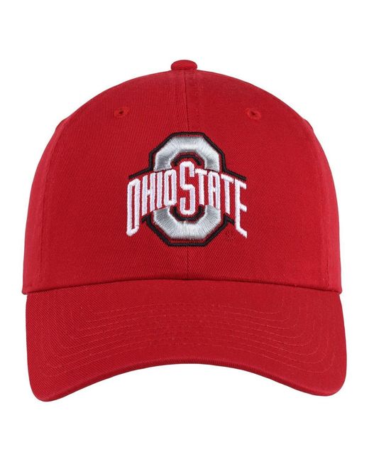 Ahead Red Ohio State Buckeyes Largo Adjustable Hat for men