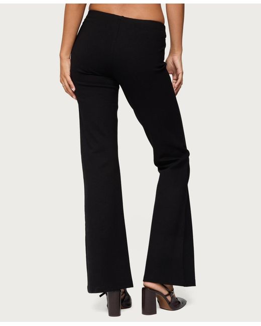 Edikted Black Metiza Flared Pants