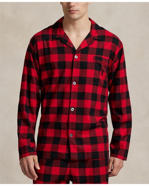 Polo Ralph Lauren Red 2-piece Buffalo Check Sleepwear Set for men