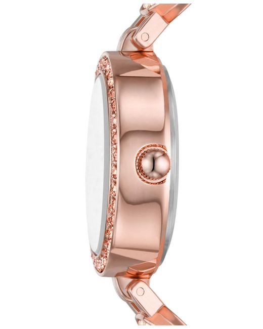 Folio White Tone Bracelet Watch Gift Set
