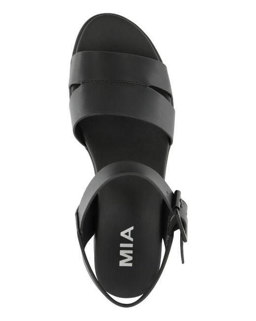 MIA Black Maya Platform Sandals