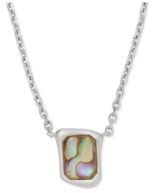 Kate Spade Metallic Cubic Zirconia Molten Pendant Necklace