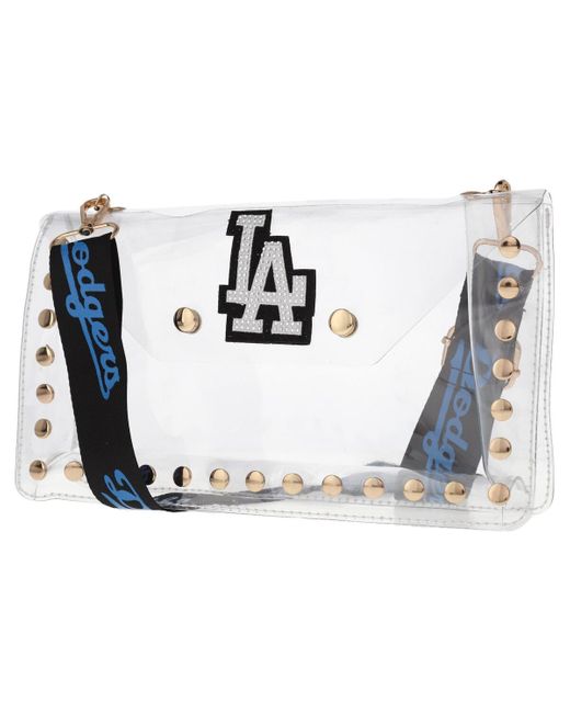 Cuce Blue And Los Angeles Dodgers Crystal Envelope Crossbody Bag