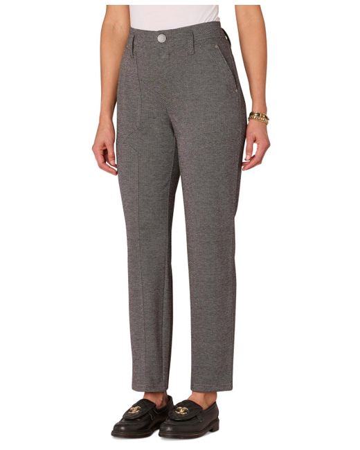 Democracy Gray Petite Ab Solutions High-rise Tapered Pants