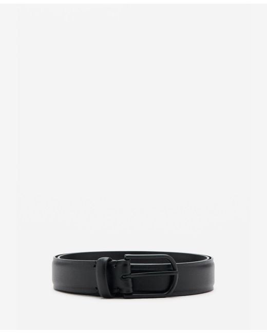 Mango White Nappa Leather Belt for men