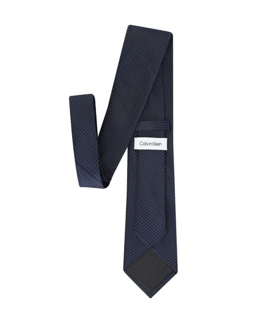 Calvin Klein Blue Bradford Micro Solid Tie for men