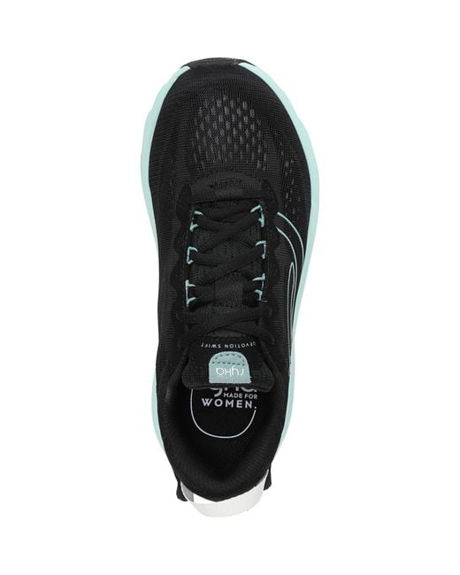 Ryka Black Devotion Swift Round Toe Sneakers