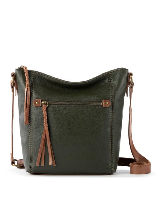 The Sak Ashland Leather Crossbody Bag in Moss (Green) Lyst