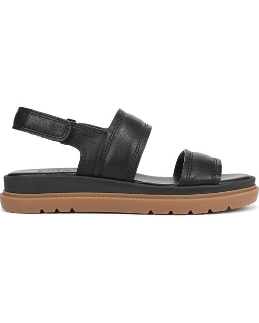 Naturalizer Black Attract Slingback Platform Sandals