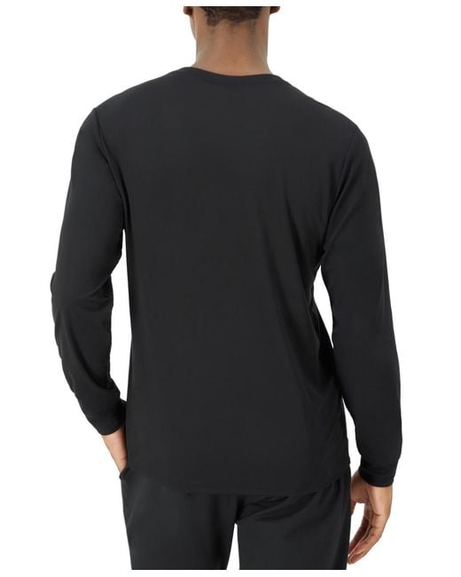 Hanes Black Moves Performance Long Sleeve Tee for men