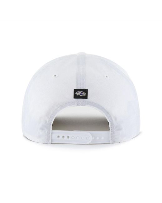 '47 White Baltimore Ravens Brrr Fairway Hitch Adjustable Hat