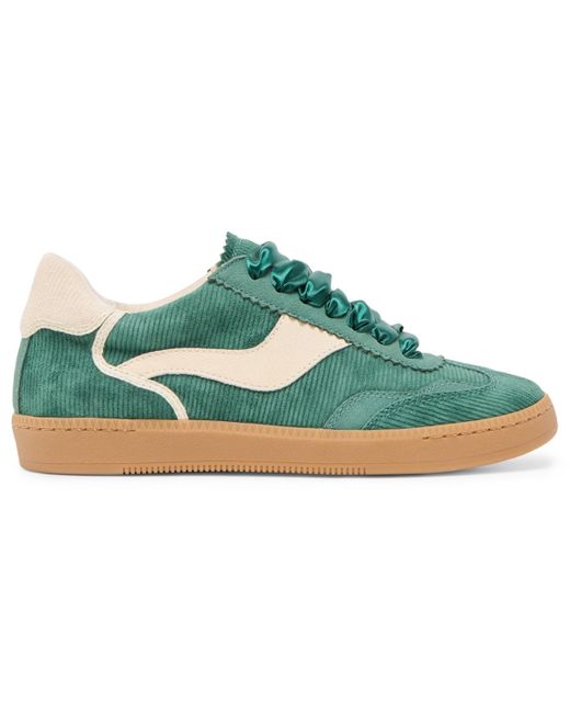 Dolce Vita Green Notice Low-profile Lace-up Sneakers