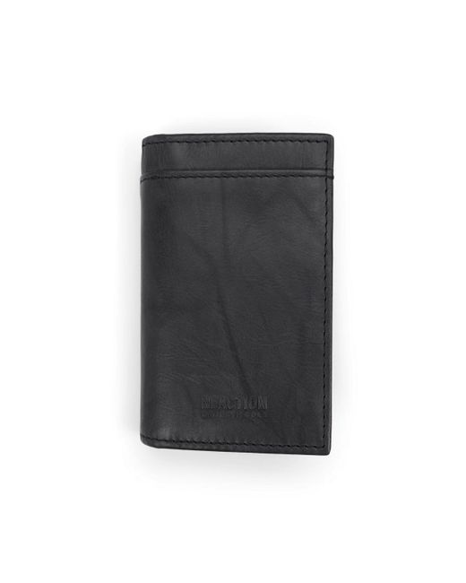 Kenneth Cole Black Duo-fold Magnetic Wallet for men