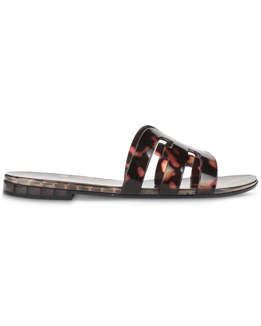 Sam Edelman Brown Bay Jelly Slide Flat Sandals