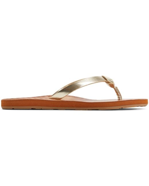 Roxy White Luv Me Knot Flip Sandals