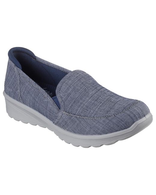 Skechers Blue Lovely Vibe Slip-on Casual Sneakers From Finish Line