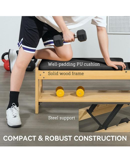 Soozier Black Adjustable Weight Bench