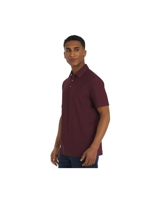 DKNY Purple Transit Stretch Knit Polo for men