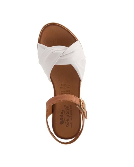 Spring Step Brown Nihira Flat Sandal