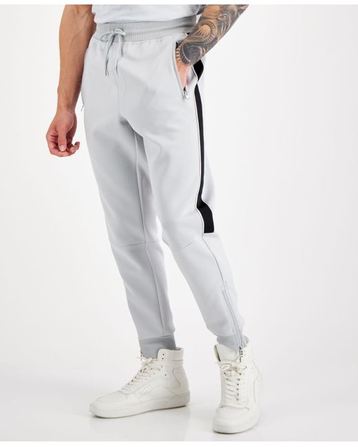 INC International Concepts Neoprene Track Jogger Pants, Created For ...