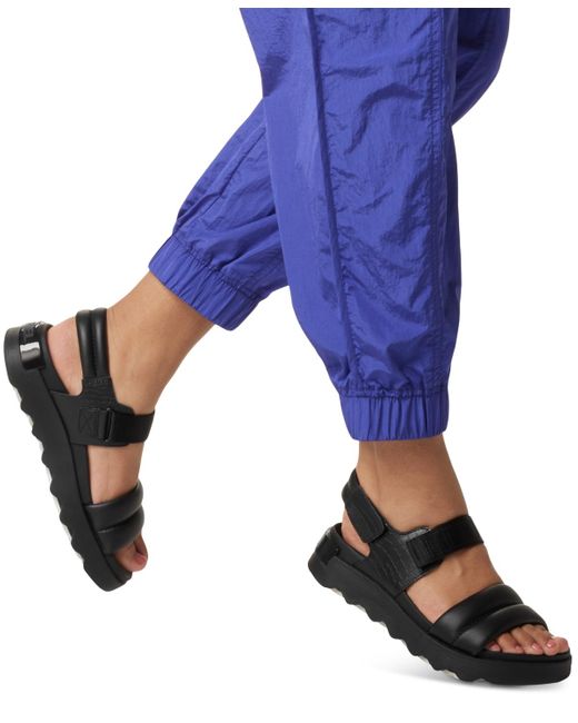 Sorel White Viibe Ankle-strap Slingback Sport Sandals